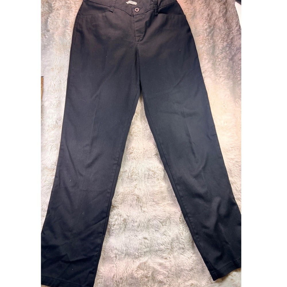 Lee Relaxed Fit At The Waist Black Straight Leg Pants 4601201 Women 10 Long A8